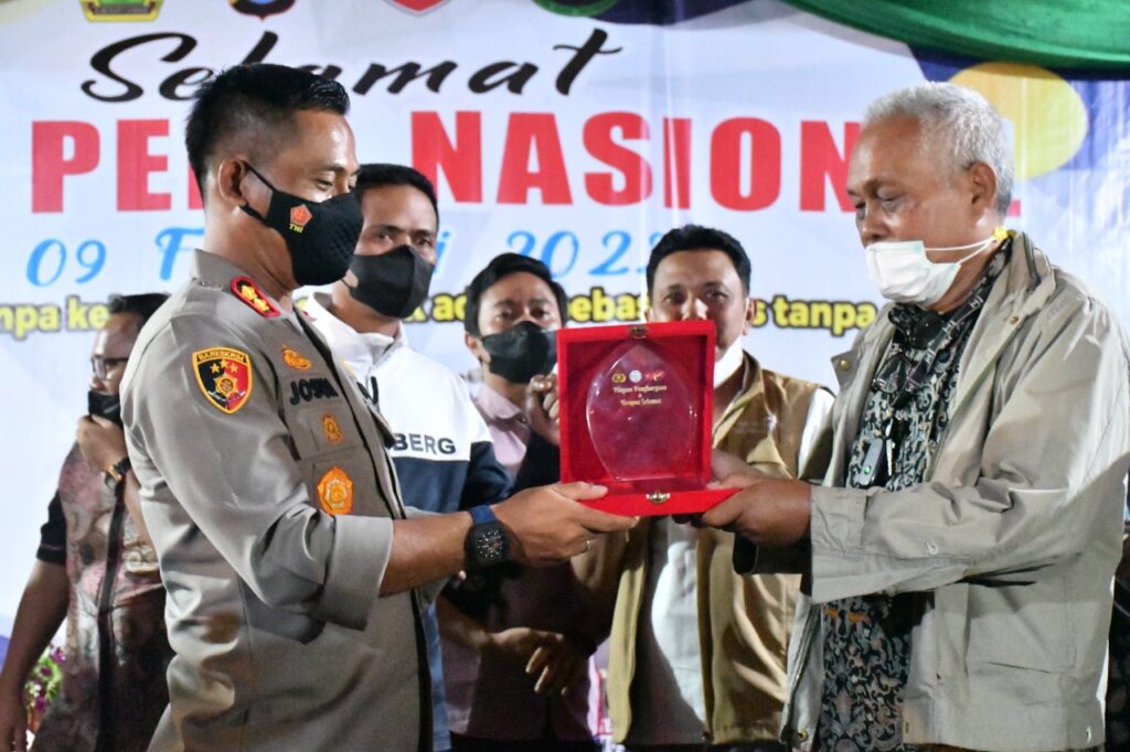 KAPOLRES SAMOSIR DUKUNG PERAYAAN HARI PERS NASIONAL (HPN)