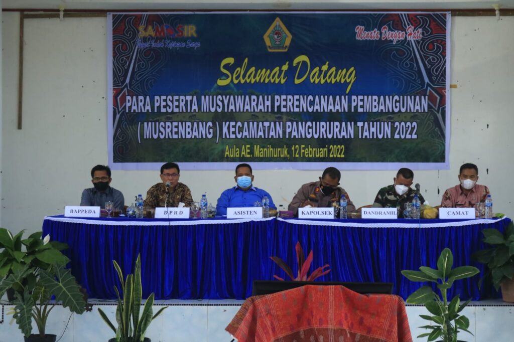 Musrenbang Kecamatan Pangururan : Tingkatkan Potensi Desa Wisata Untuk Kesejahteraan Masyarakat dan Tetap Jaga Kebersihan Lingkungan