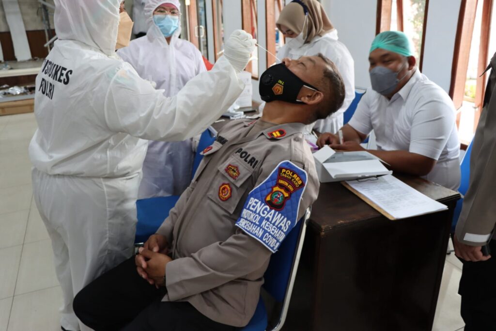 Kapolres Perintahkan Personil Test Swab Antigen Sebelum Kelapangan