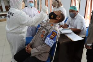 Kapolres Perintahkan Personil Test Swab Antigen Sebelum Kelapangan