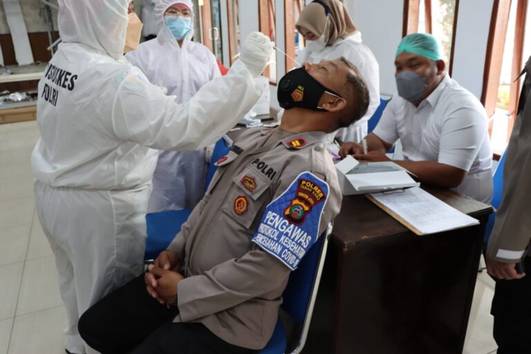 Kapolres Perintahkan Personil Test Swab Antigen Sebelum Kelapangan