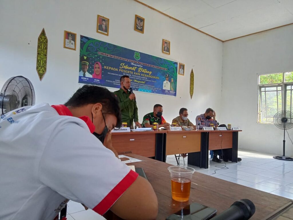 KKN Kebangsaan 2022 Melakukan Seminar Food Estate di Desa Terusan Karya