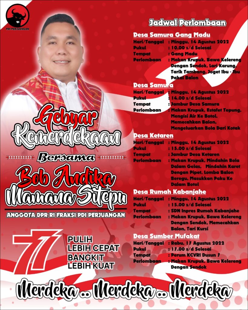 Gebyar Kemerdekaan Bersama Bob Andika Mamana Sitepu,SH