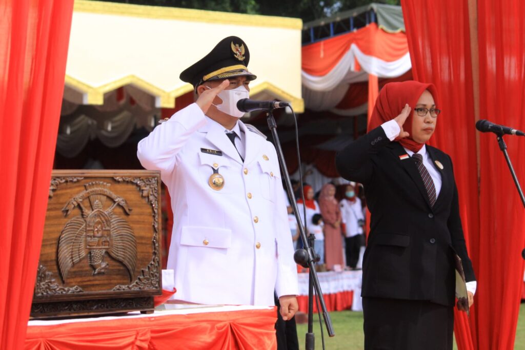 Forkopimda Labuhanbatu Gelar Upacara HUT Kemerdekaan RI Ke-77