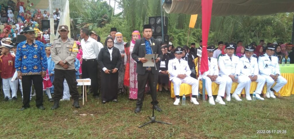 KUALUH HILIR LAKSANAKAN UPACARA KEMERDEKAAN REPUBLIK INDONESIA HUT RI KE 77