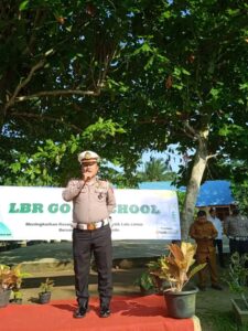 IPDA ZULKARNAIN PASARIBU MENJADI  PEMBINA UPACARA DI SMA SWASTA KESUMA BANGSA LONDUT