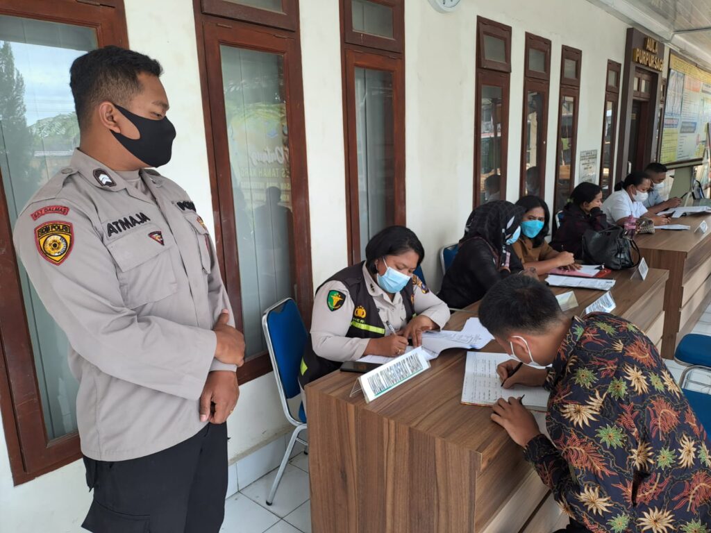 Kabag SDM Polres Karo Gelar Verifikasi Calon Siswa Tamtama Polri T.A 2023