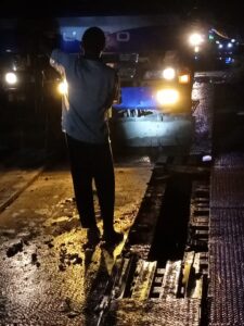 Jembatan Penghubung Antara Dua Kecamatan Kualuh Selatan Dan Kecamatan Kualuh Lidong Rusak Parah