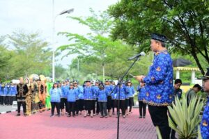 Peringati Hari sumpah pemuda yang ke 94 di kantor bupati Labura.