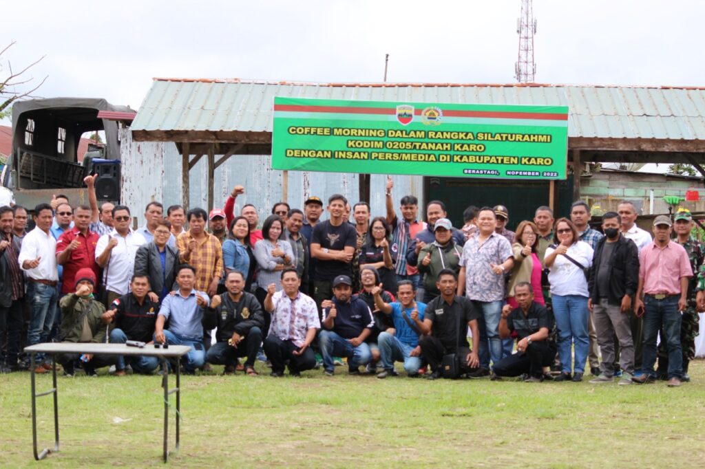 Dandim 0205/TK Jalin Silaturahmi Dengan Para Wartawan Di Tanah Karo