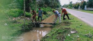Pemerintah Desa Aek Hitetatoras Kecamatan Marbau  Adakan Gotong Royong