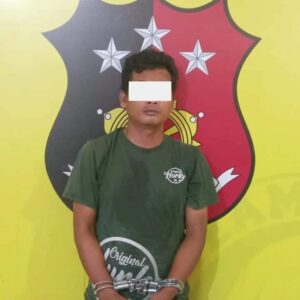 Kapolsek Kualuh Hulu Serta Tim Reskrim Bekuk  Pria Penulis Togel