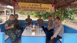 TNI dan POLRI Saling Bekerja Sama Menjaga Situasi Kamtibmas di Bandar Pasir Mandoge ASAHAN