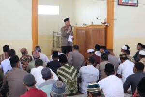 Kapolres Asahan Gelar “Jumat Curhat” di Masjid Nurul Yaqin Desa Rawang Lama kemudian