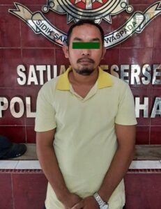 Pria Pengangguran Ditangkap Unit Jatanras Polres Asahan Saat Menulis Togel