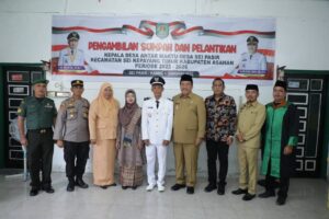 Pesan Wakil Bupati Asahan Saat Lantik Kades Antar Waktu Desa Sei Pasir