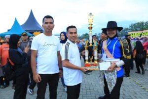 Wabup Menghadiri Lomba Aksi Baris Unjuk Juara Tingkat SMP/SMA Se-Kabupaten Labura batu utara