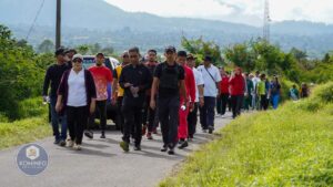 Silaturahmi Sekaligus Menjaga Sinergitas Bupati Karo Gelar Gerak Jalan