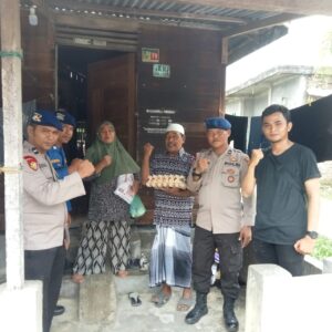 Wujud Peduli Satpolairud Polres Asahan Bansos Door to Door