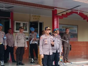 Personel Polres Asahan Laksanakan Pengamanan Unjuk Rasa Damai