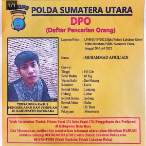 Polda  Sumatera Utara Kelurkan Surat DPO Atas Kasus  Pengelapan  Dan Penipuan