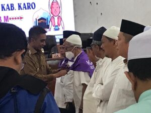 Wakil Bupati Karo Bersama Polres Karo Hadir Di Acara Tepung Tawar Calon Jemaah Haji