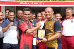 Polres Asahan Gelar Pertandingan Persahabatan Melawan Polres Batu Bara