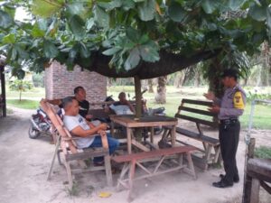 Polsek Prapat Janji Himbau Bahaya Bakar Hutan dan Lahan di Desa Tinggi Raja