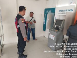 Rutin Lakukan Obyek Vital BANK Personel Satsamapta Berikan Rasa Aman