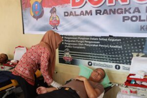 Sambut HUT Bhayangkara ke 77, Polres Asahan Gelar Donor Darah