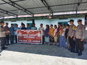 Polsek Air Joman Tampung Keluhan Masyarakat di Jumat Curhat