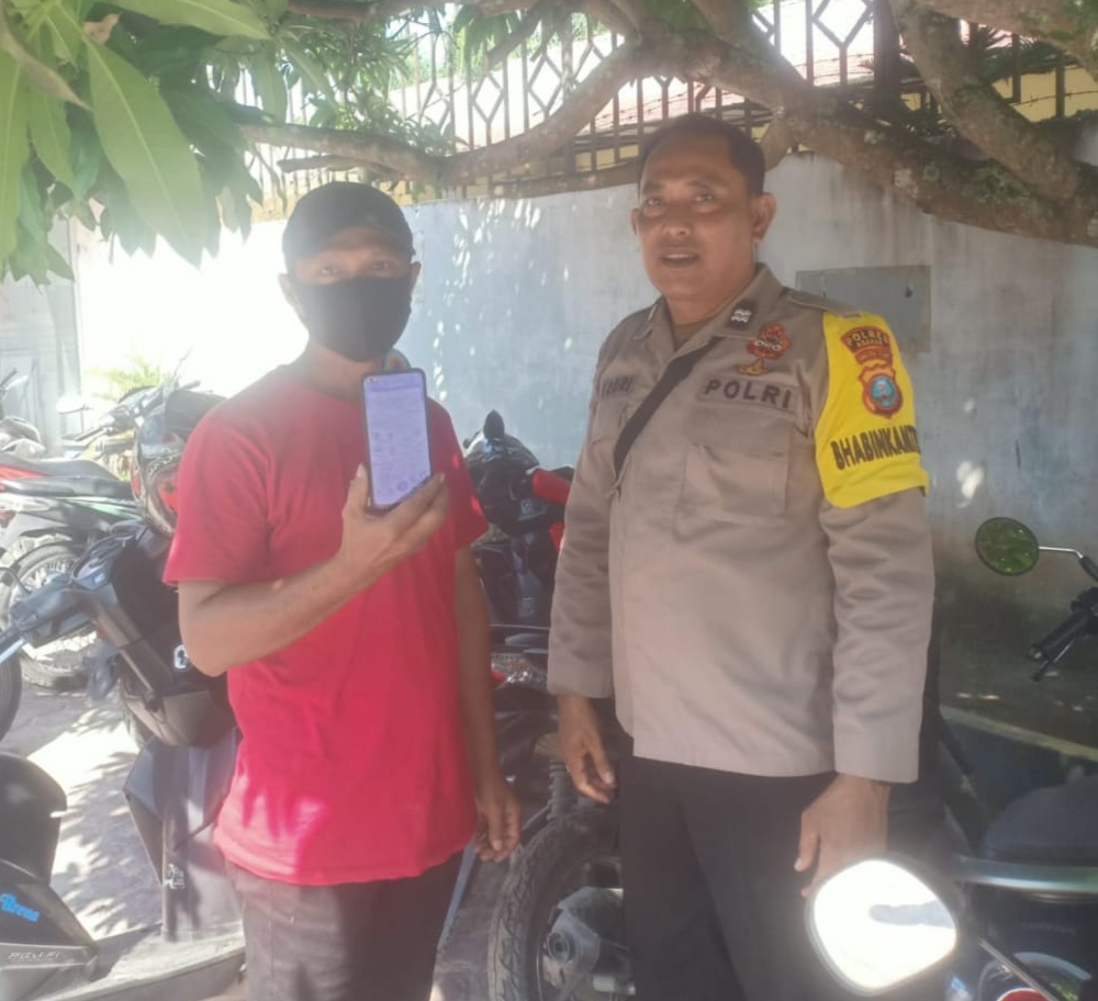 Polsek AirJoman Sosialisasikan Aplikasi Super Apps Presisi Polri