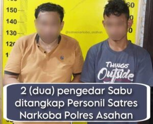 2 (dua) pengedar Sabu ditangkap Satres Narkoba Polres Asahan
