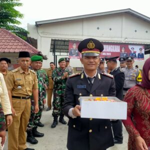 Polsek Sei Kepayang Gelar Upacara HUT Bhayangkara Ke – 77 tahun 2023