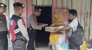 Dengan Program Jemari Sipope dan Berkah Kasat Samapta Bagi Sembako