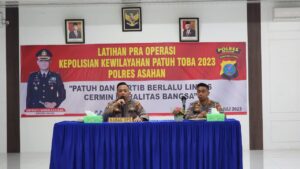 Polres Asahan Gelar Pelatihan Pra Operasi Kepolisian Kewilayahan Patuh Toba 2023
