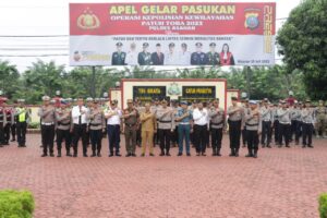 Polres Asahan Laksanakan Apel Gelar Pasukan Ops Patuh Toba 2023