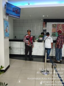 Sebagai Pelindung dan Pengayom Satuan Samapta Polres Asahan Pengamanan objek vital