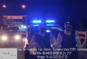 Cegah 3C Personel Polsek Sei Kepayang Patroli Malam