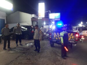 Melaksanakan Patroli KRYD Personel Polsek Simpang Empat Menjaga Keamanan dan Ketertiban Masyarakat