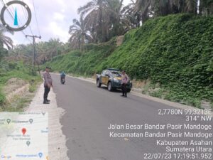 Tertibkan Geng Motor dan Balap Liar Polsek Bandar Pasir Mandoge Patroli KRYD