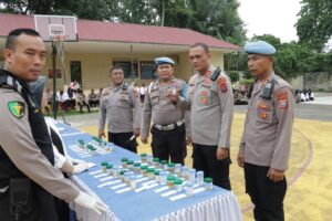 Tes Urine Mendadak Kepada Ratusan Anggota Polres Asahan