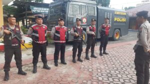 Pengamanan Objek Vital Ini Yang Dilakukan Personel Sat Samapta Polres Asahan