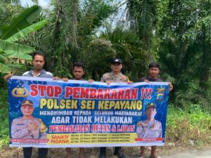 Sosialisasi Tentang Karhutla Ini Penyampaian Bhabinkamtibmas Polsek Sei Kepayang