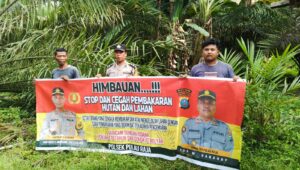 Polsek Pulau Raja Laksanakan Sosialisasi Untuk Cegah Karhutla Bhabinkamtibmas
