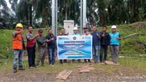 Polsek Bandar Pulau Ikut Sukseskan Pembangunan Jaringan PLN