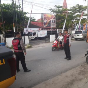 Jaga Keamanan Kota Kisaran Satuan Samapta Polres Asahan Pengamanan objek vital
