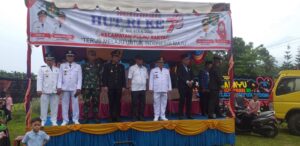 Personel Polsek Sei Kepayang Mengikuti Upacara Pengibaran Bendera Merah Putih Dalam Rangka HUT Kemerdekaan RI ke – 78