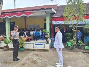 Personel Polsek Kota Kisaran  Hadir Upacara Pengibaran Bendera Merah Putih Tahun 2023