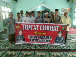 Kanit Sabhara Polsek Air Batu Jumat Curhat Bersama Jama’ah Masjid Alhidayah